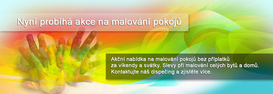 Akce na malování pokojů